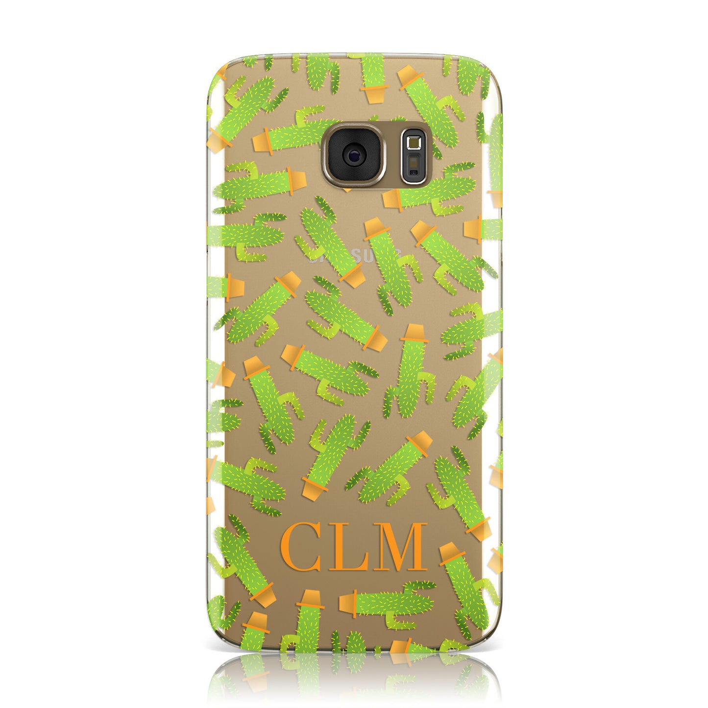 Personalised Cactus Monogram Samsung Galaxy Case