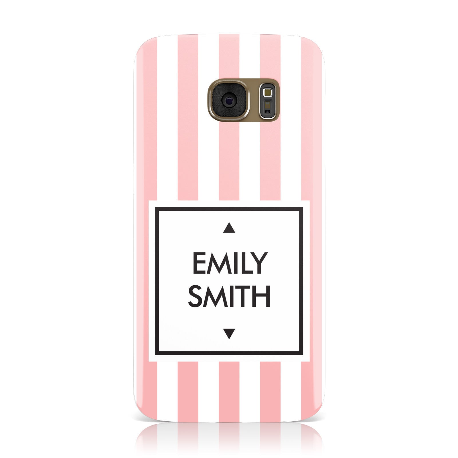 Personalised Candy Striped Name Initials Samsung Galaxy Case