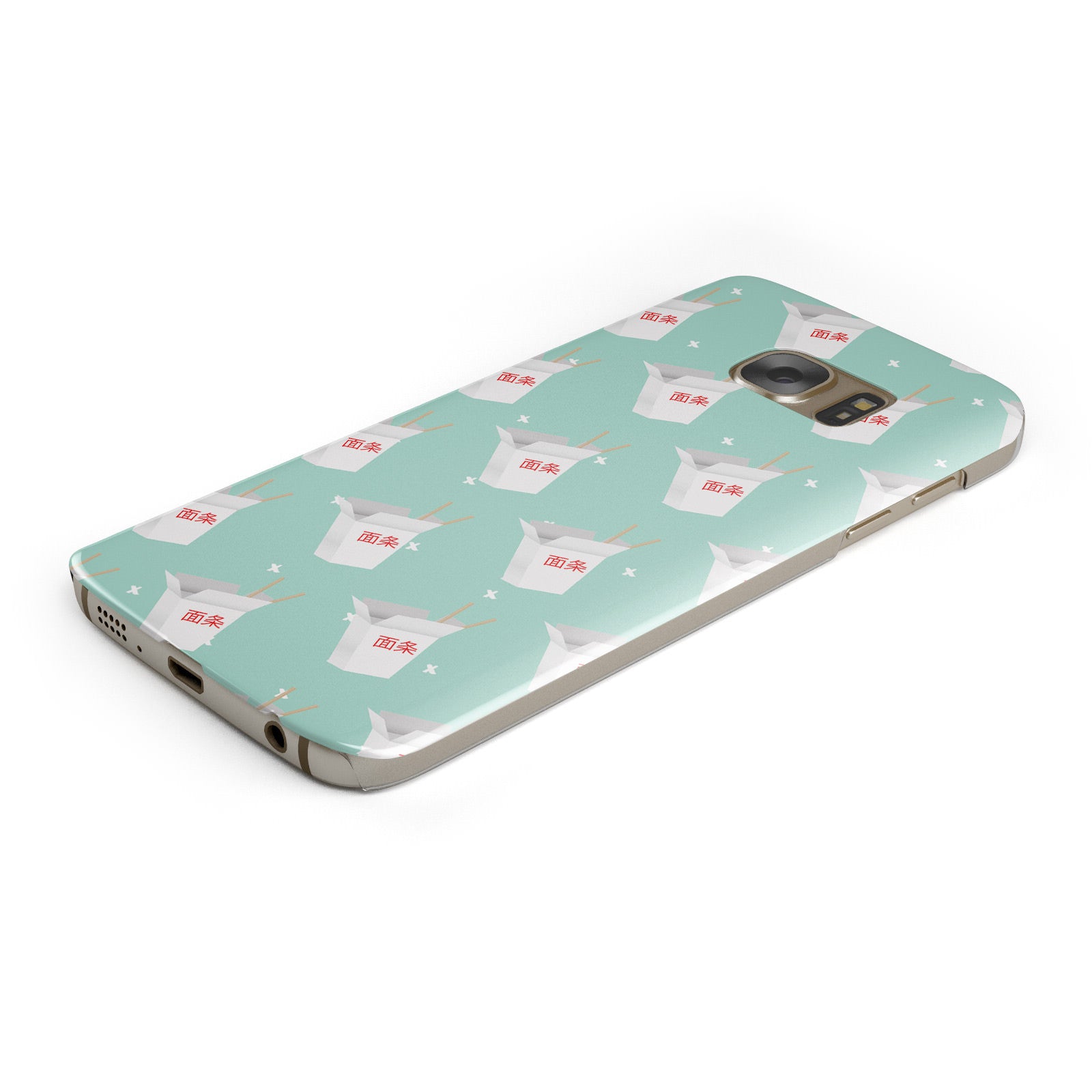 Chinese Takeaway Pattern Samsung Galaxy Case Bottom Cutout