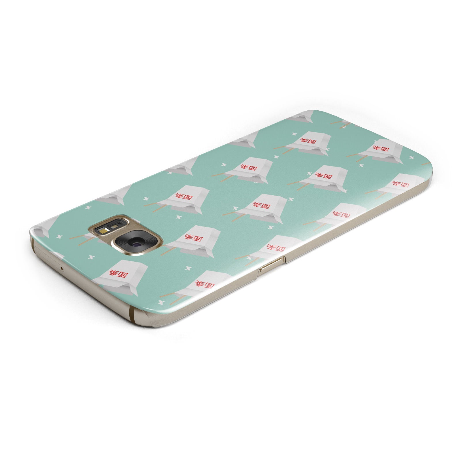 Chinese Takeaway Pattern Samsung Galaxy Case Top Cutout