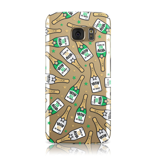 Drank All My Money Champagne Clear Samsung Galaxy Case