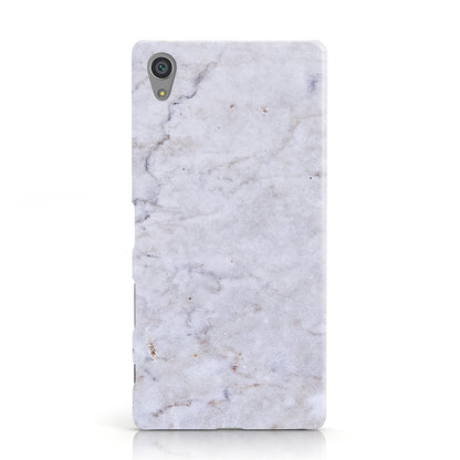 Faux Carrara Marble Print Grey Sony Xperia Case