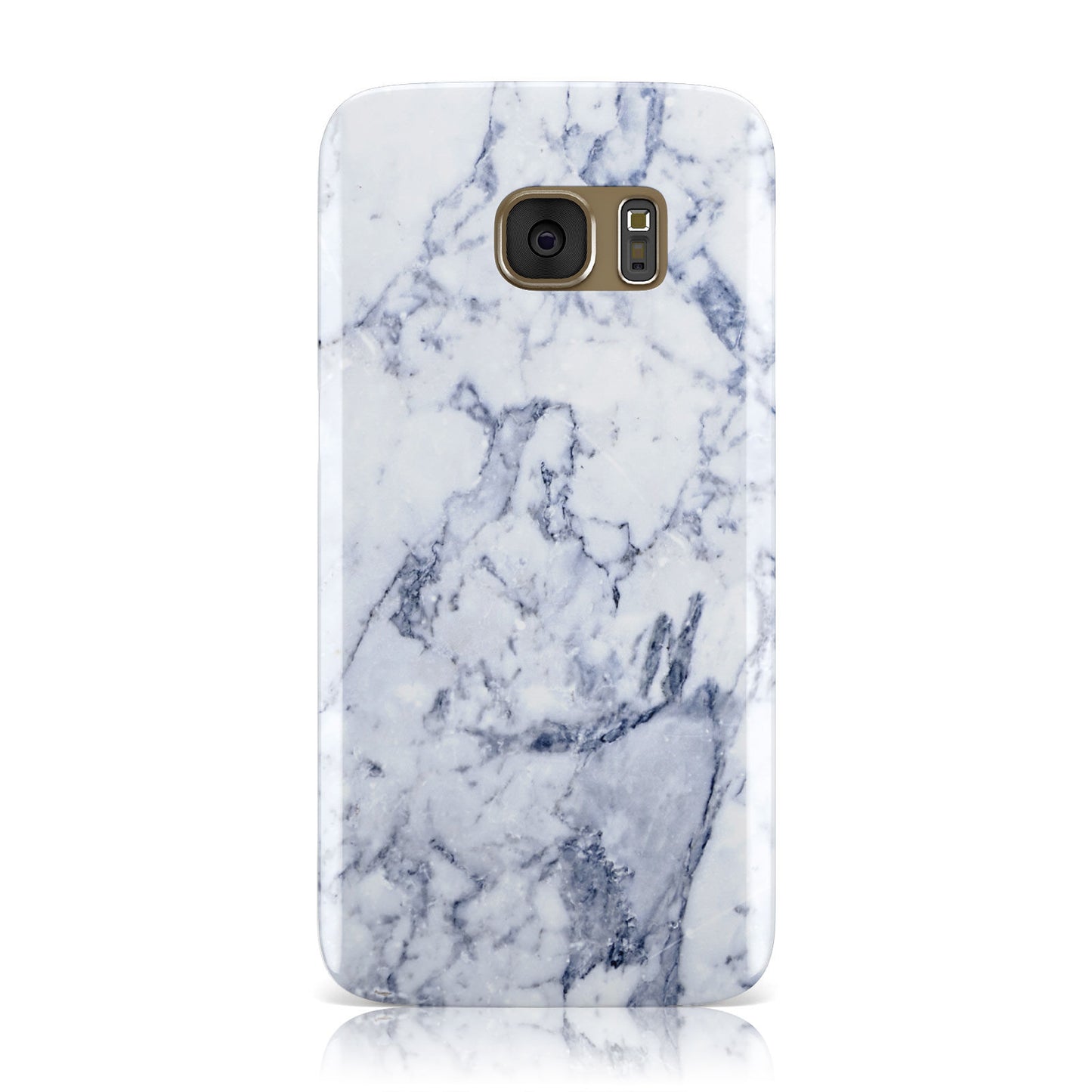 Faux Marble Blue Grey White Samsung Galaxy Case