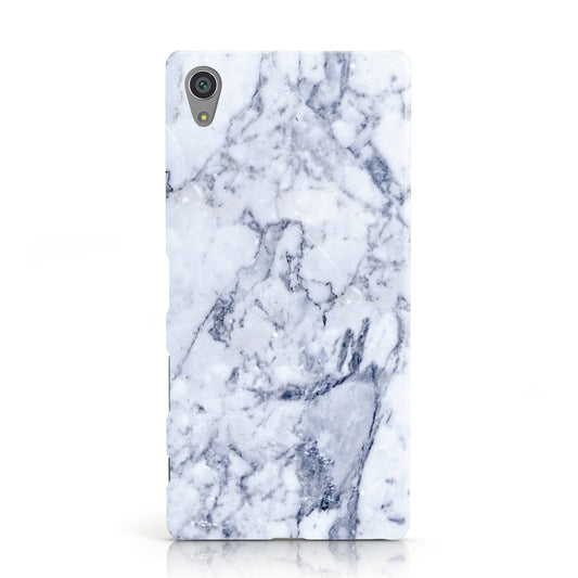 Faux Marble Blue Grey White Sony Xperia Case