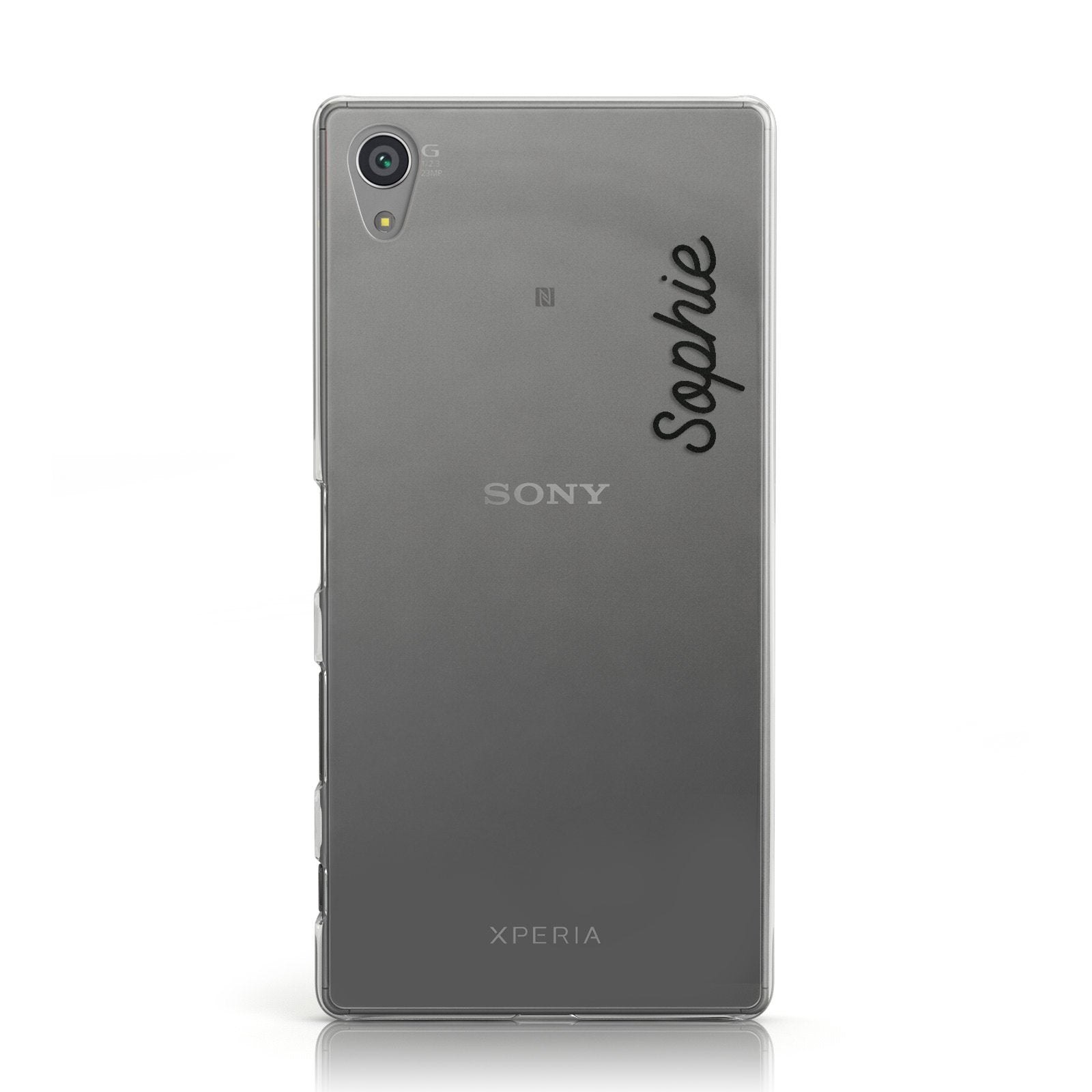 Personalised Handwritten Small Name Custom Clear Sony Xperia Case