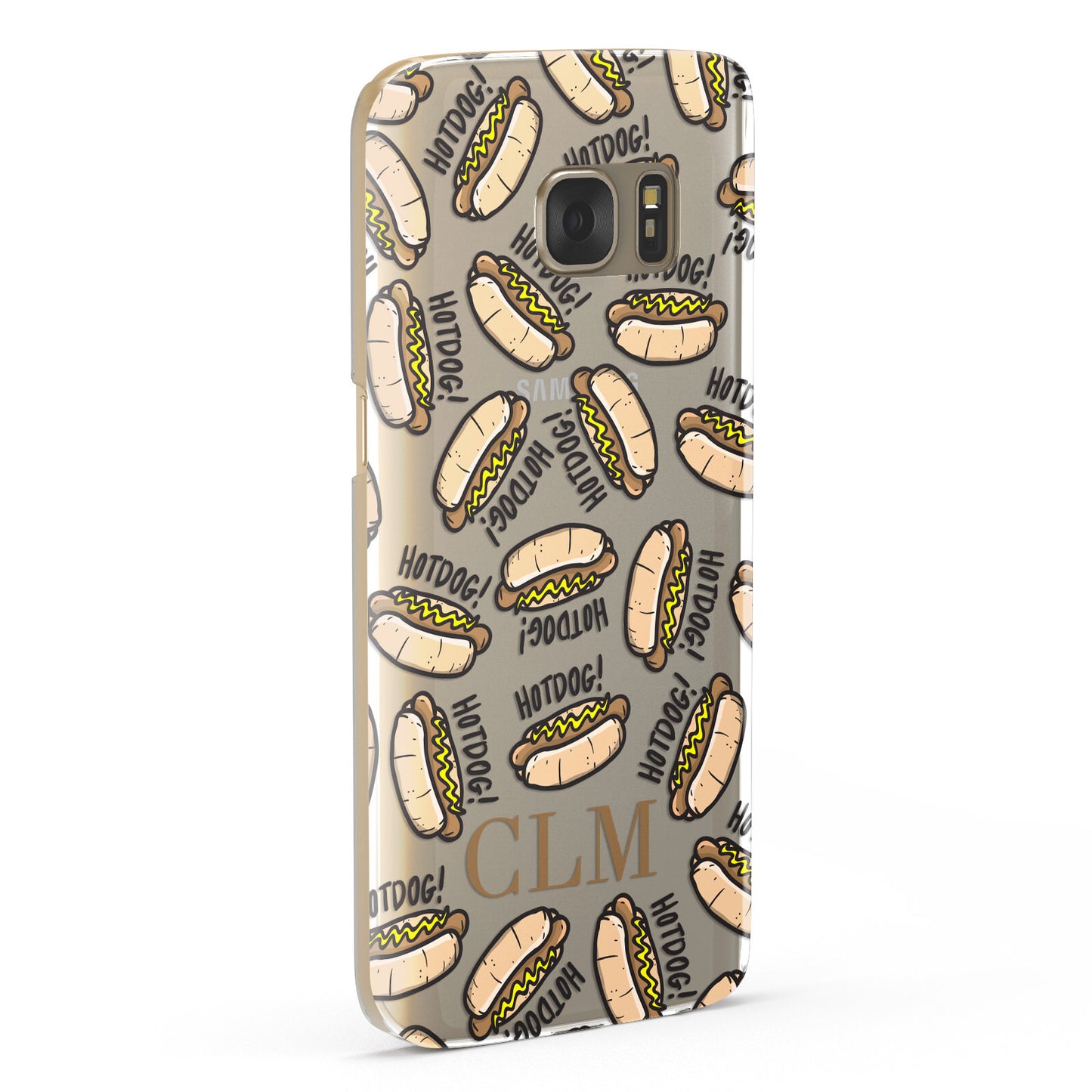 Personalised Hot Dog Initials Samsung Galaxy Case Fourty Five Degrees