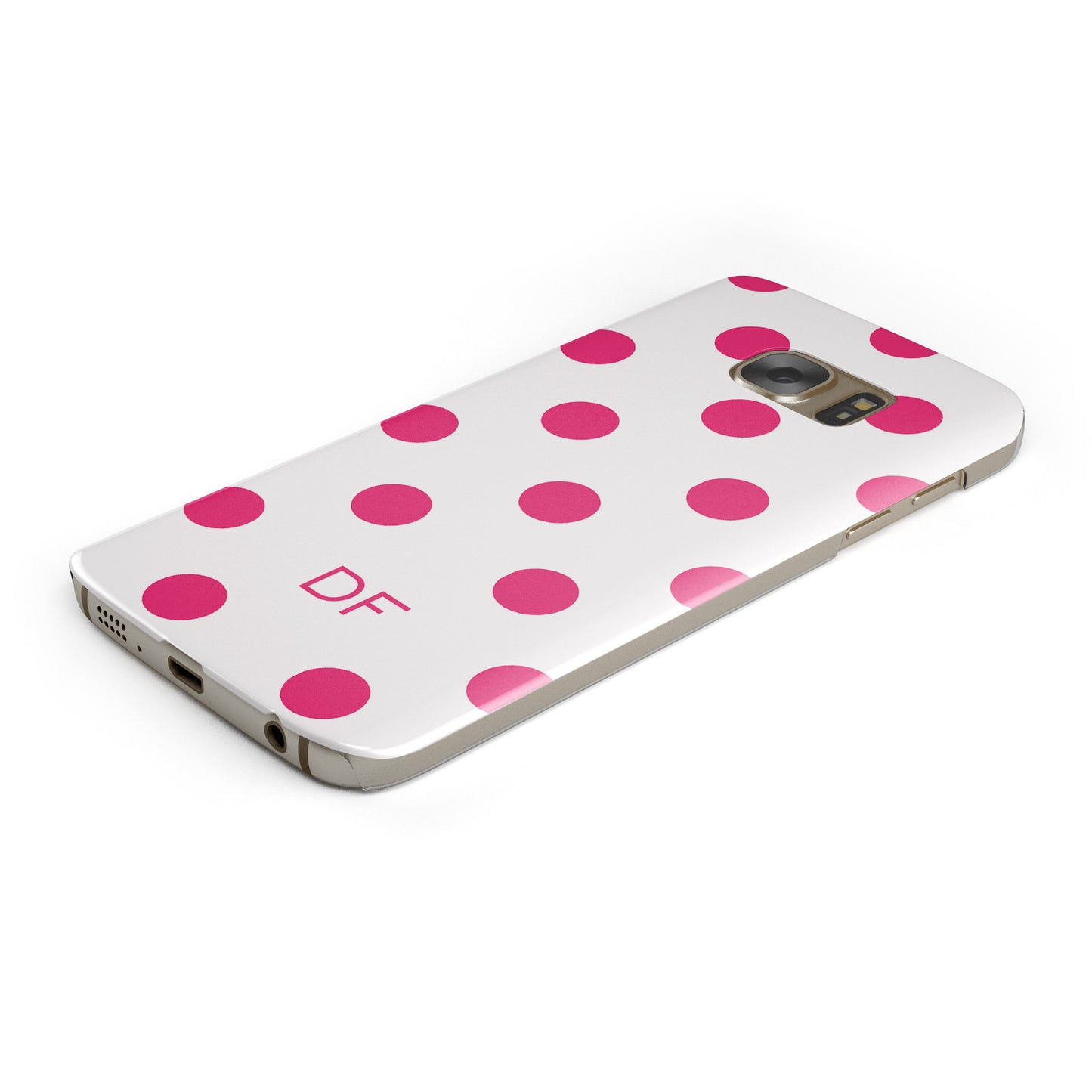 Initial Dots Personalised Samsung Galaxy Case Bottom Cutout