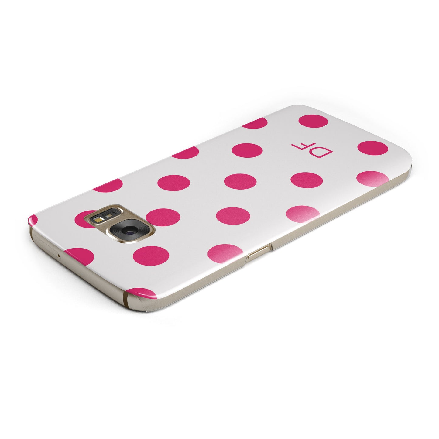 Initial Dots Personalised Samsung Galaxy Case Top Cutout