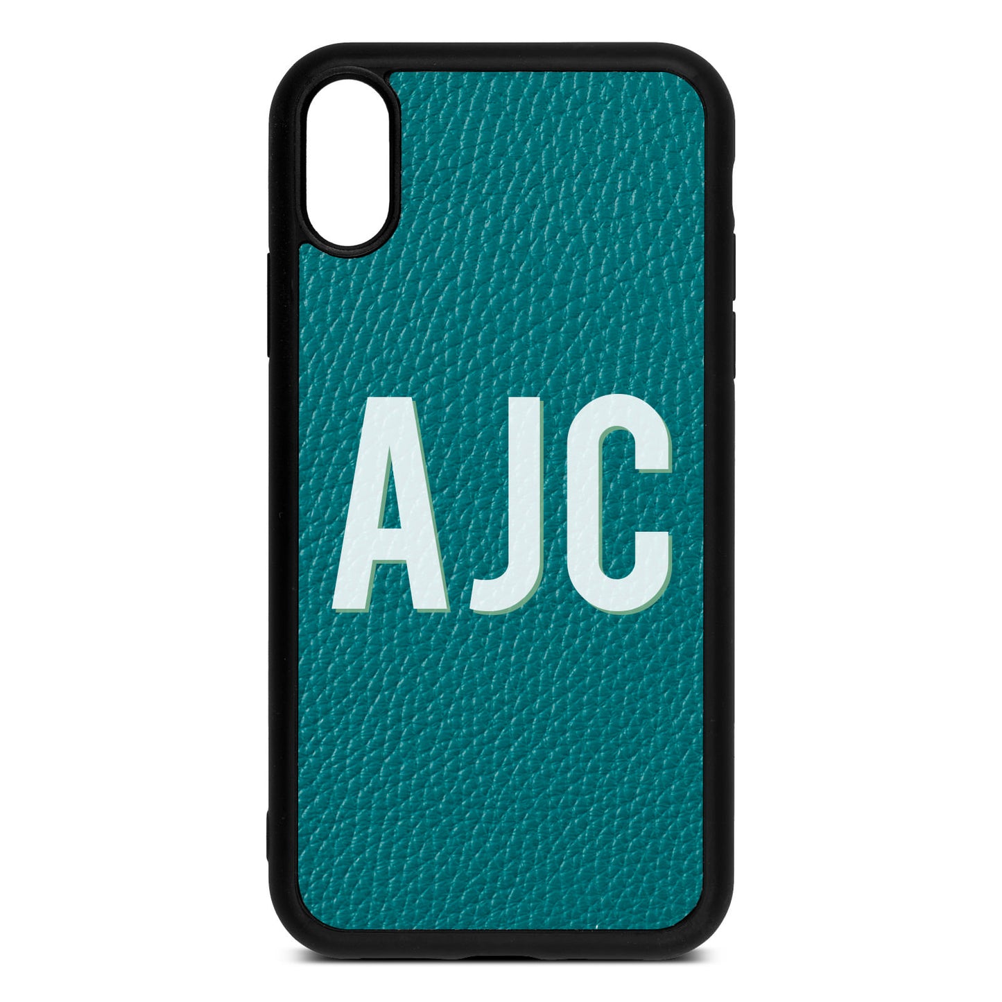 iPhone Xr Pebble Green Leather iPhone Case