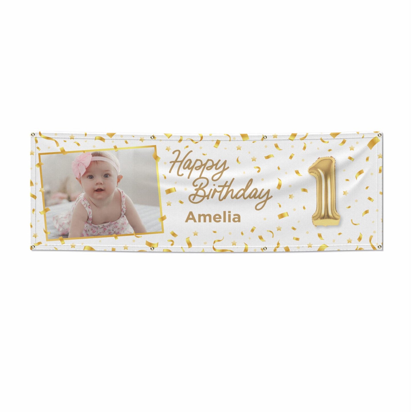 key Birthday Personalised 6x2 Vinly Banner with Grommets