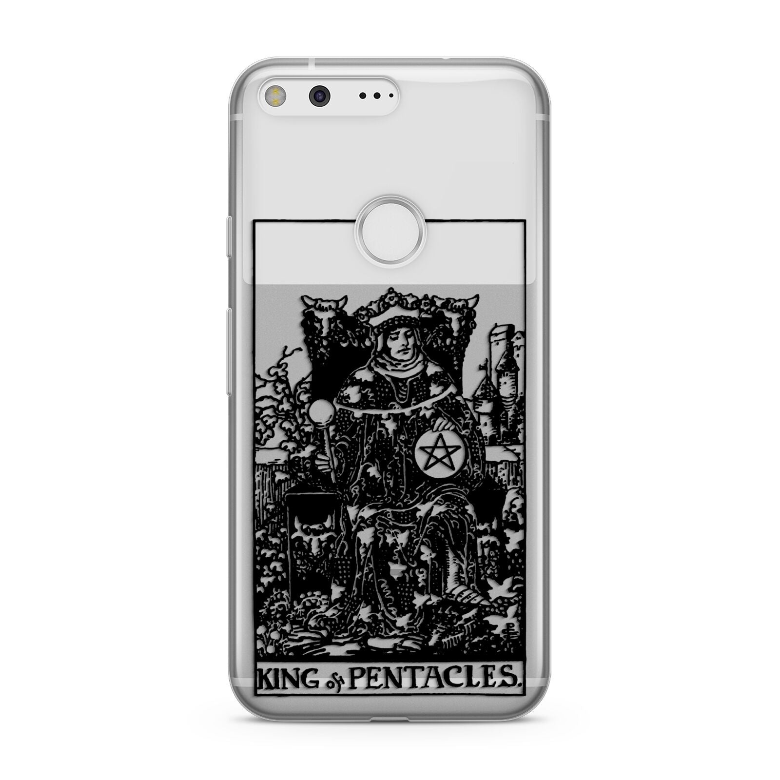 King of Pentacles Monochrome Google Pixel Case