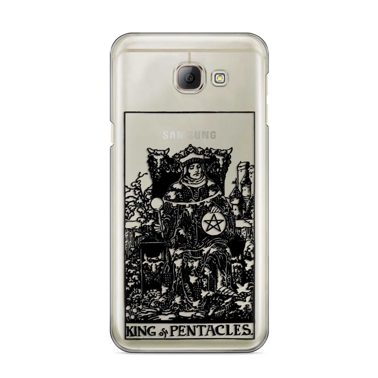 King of Pentacles Monochrome Samsung Galaxy A8 2016 Case