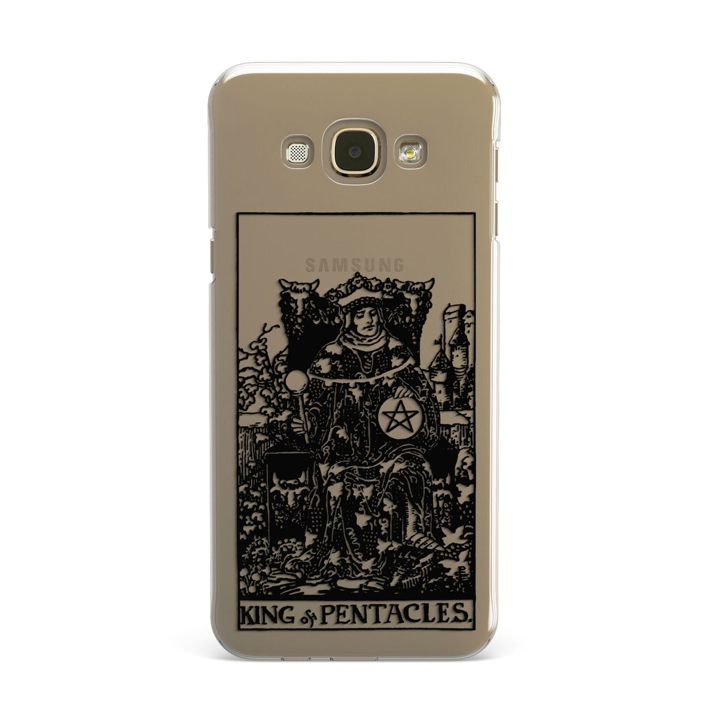 King of Pentacles Monochrome Samsung Galaxy A8 Case