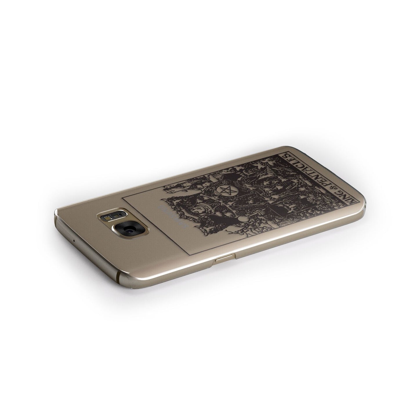 King of Pentacles Monochrome Samsung Galaxy Case Side Close Up