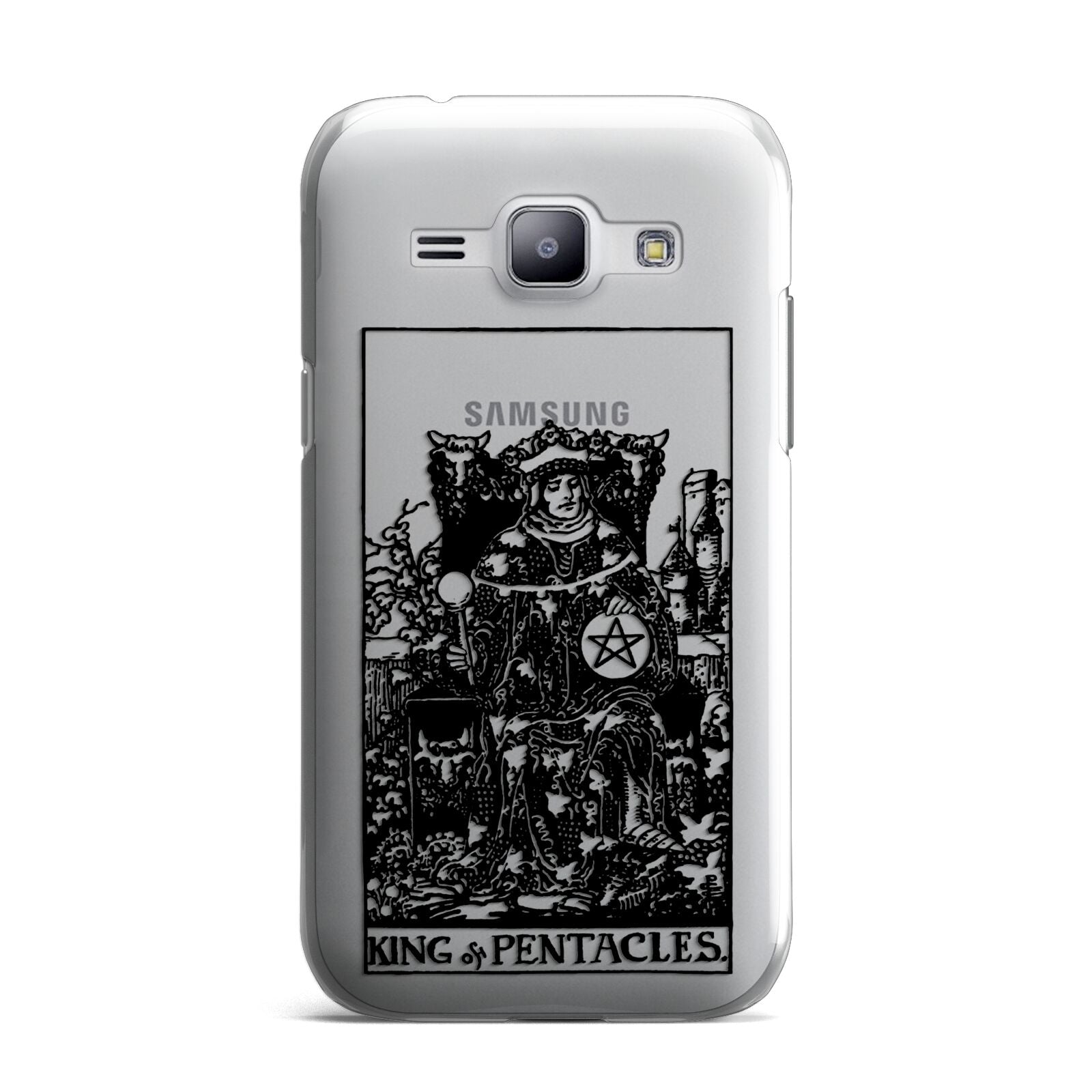 King of Pentacles Monochrome Samsung Galaxy J1 2015 Case