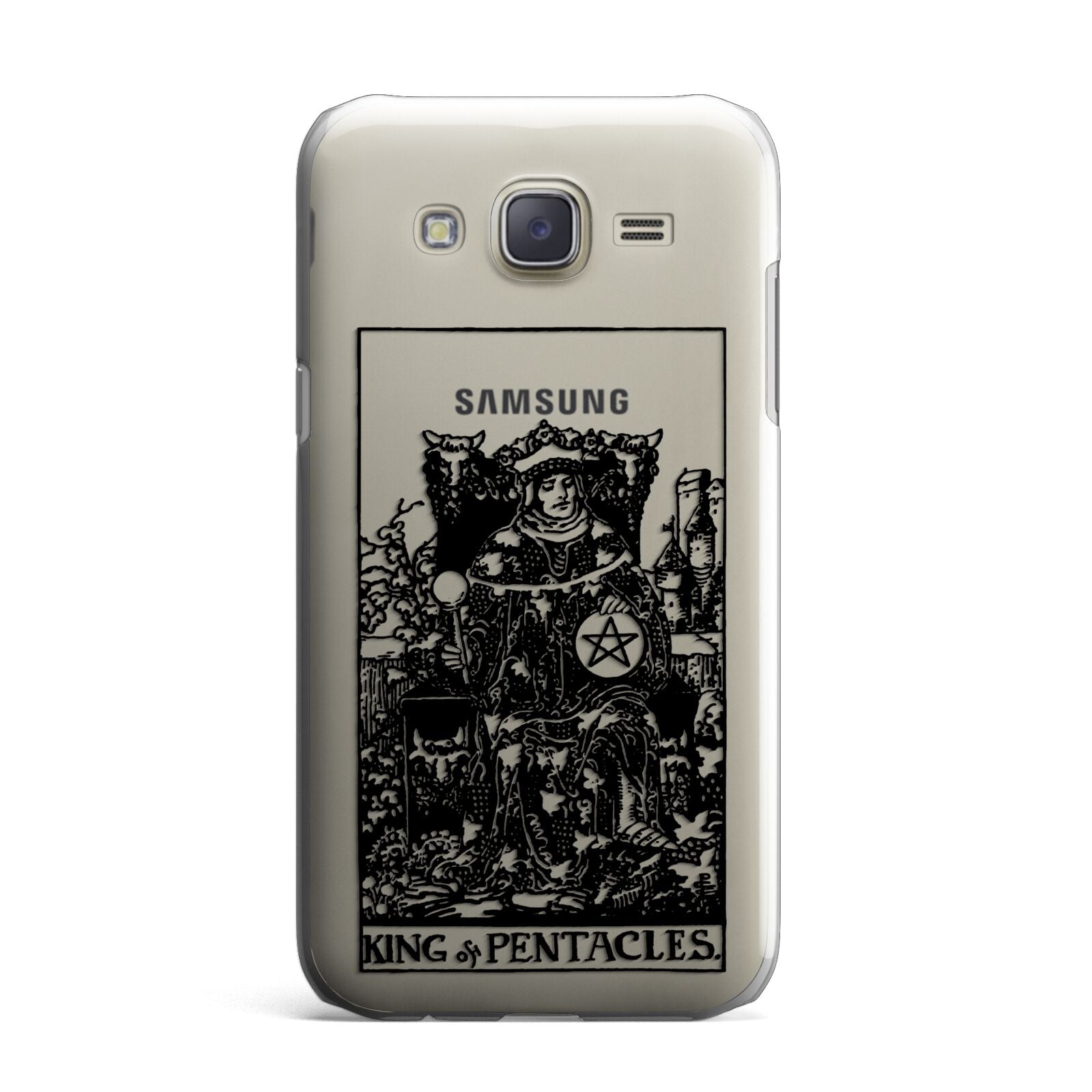 King of Pentacles Monochrome Samsung Galaxy J7 Case