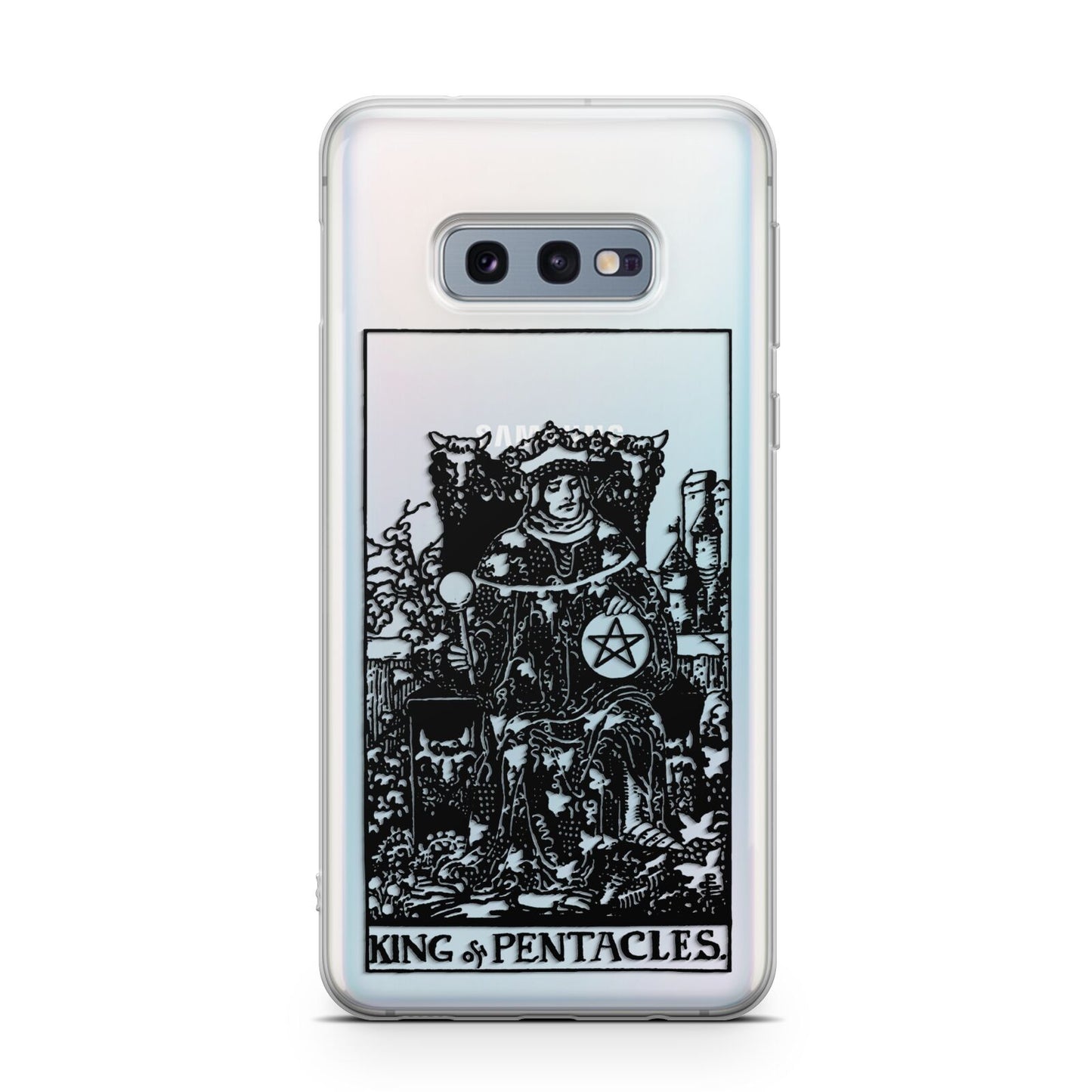 King of Pentacles Monochrome Samsung Galaxy S10E Case