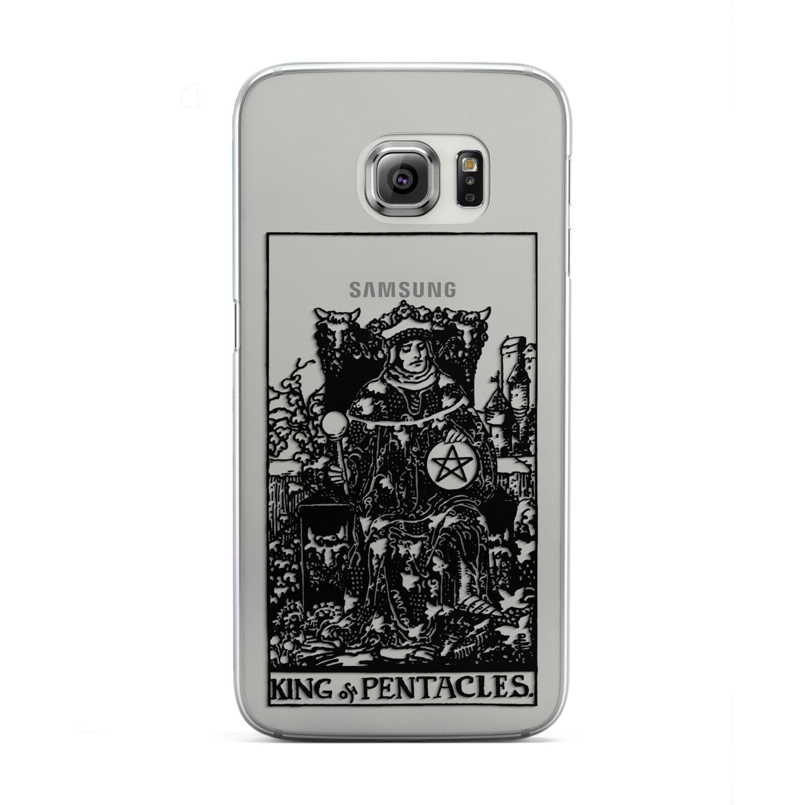 King of Pentacles Monochrome Samsung Galaxy S6 Edge Case