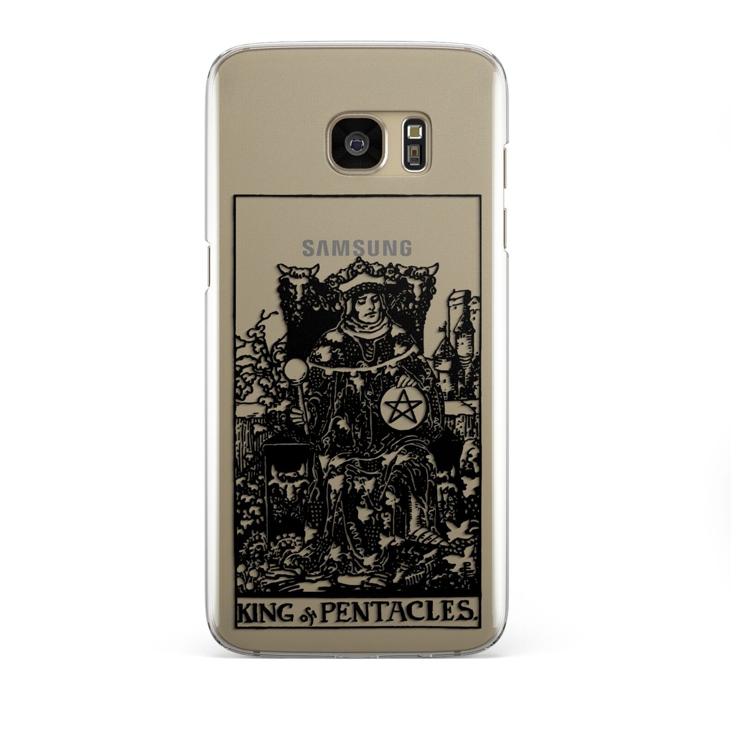 King of Pentacles Monochrome Samsung Galaxy S7 Edge Case