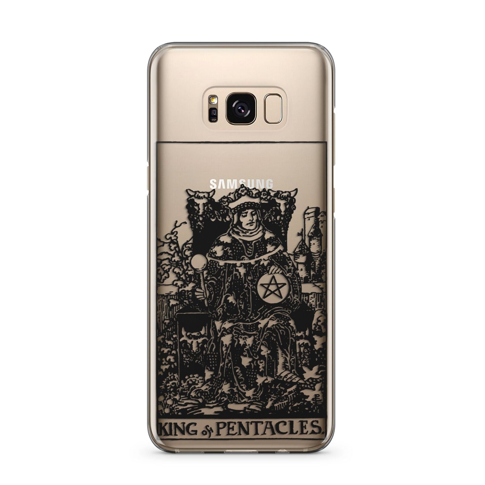 King of Pentacles Monochrome Samsung Galaxy S8 Plus Case