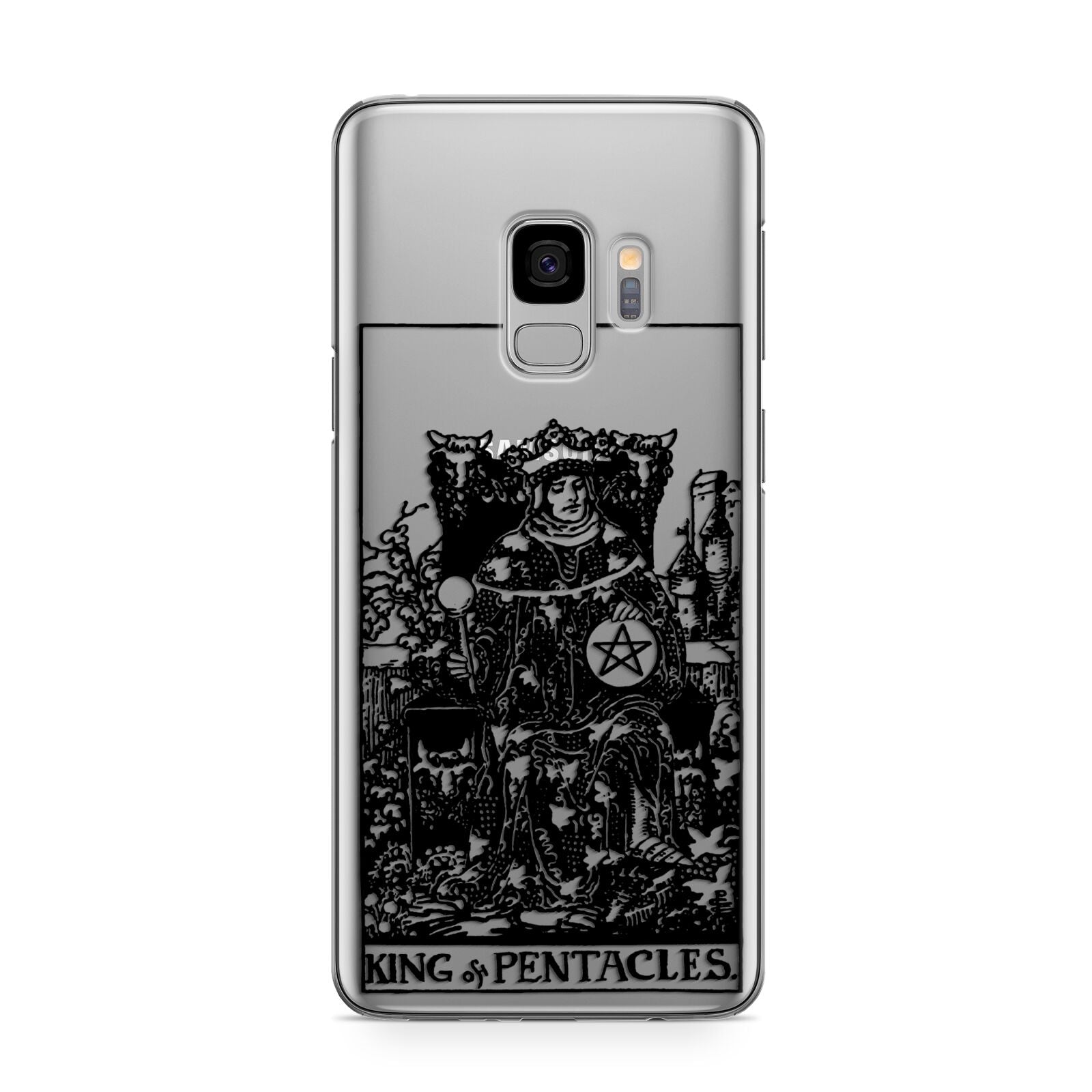 King of Pentacles Monochrome Samsung Galaxy S9 Case