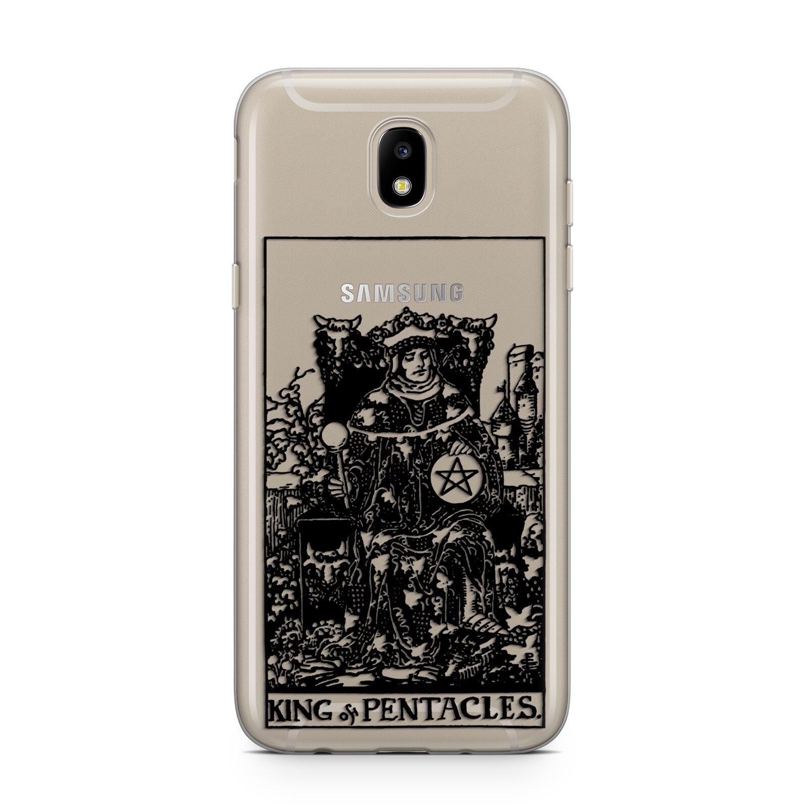 King of Pentacles Monochrome Samsung J5 2017 Case