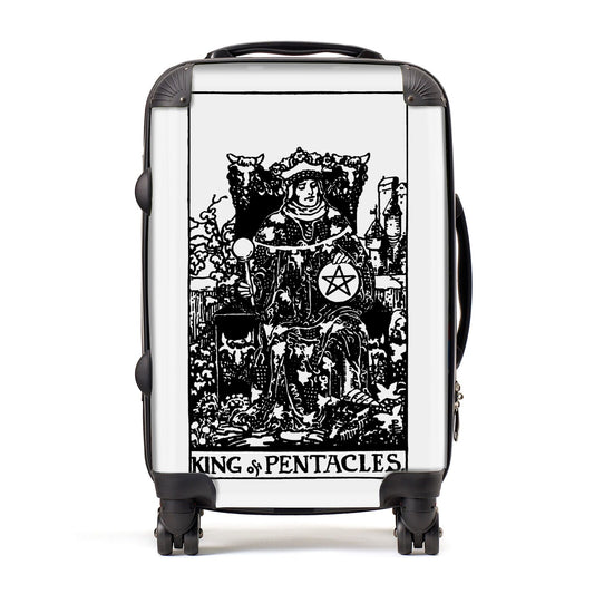 King of Pentacles Monochrome Suitcase