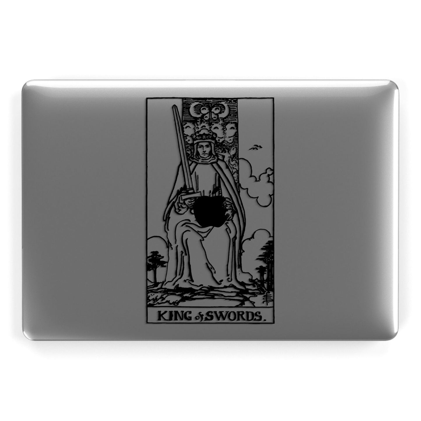 King of Swords Monochrome Apple MacBook Case