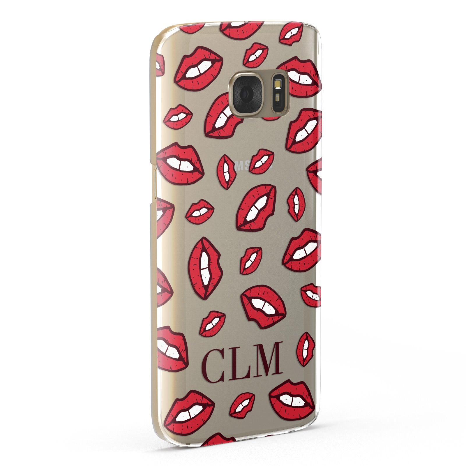 Personalised Lips Initials Samsung Galaxy Case Fourty Five Degrees