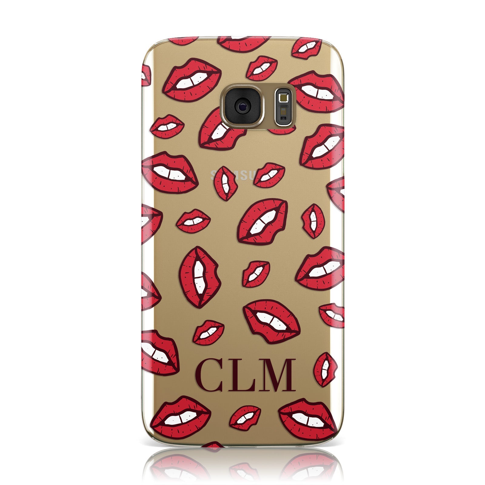 Personalised Lips Initials Samsung Galaxy Case