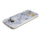 Marble Gold Initial Personalised Samsung Galaxy Case Top Cutout