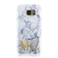 Marble Gold Initial Personalised Samsung Galaxy Case