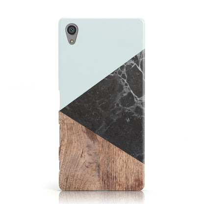 Marble Wood Geometric 2 Sony Xperia Case