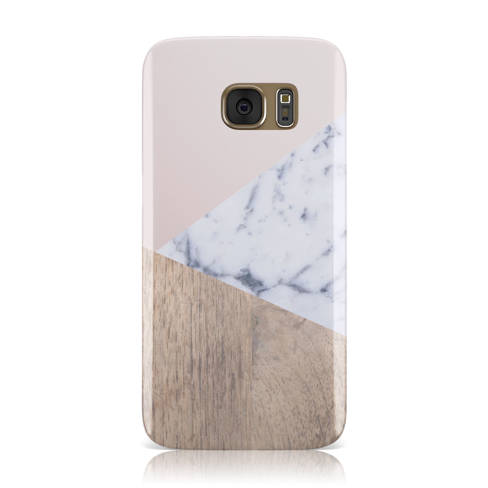 Marble Wood Geometric 7 Samsung Galaxy Case