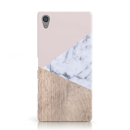 Marble Wood Geometric 7 Sony Xperia Case