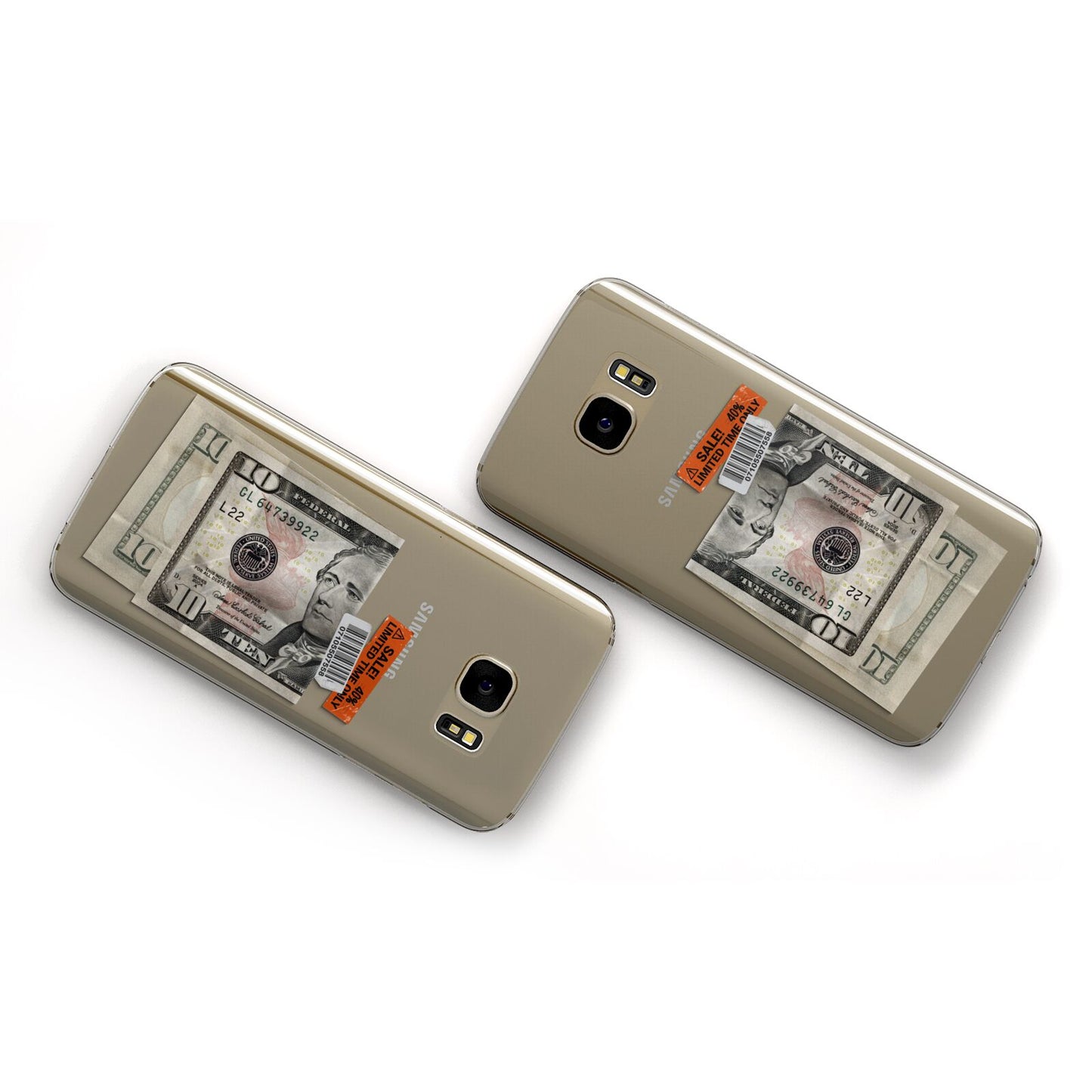 Money and Sale Sticker Samsung Galaxy Case Flat Overview