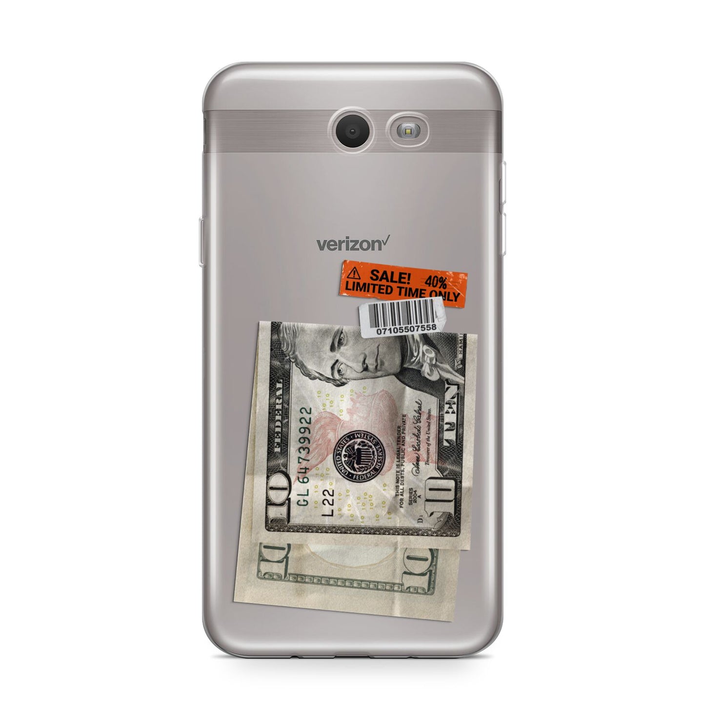 Money and Sale Sticker Samsung Galaxy J7 2017 Case