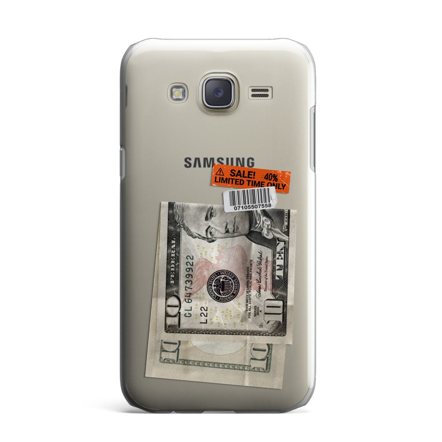 Money and Sale Sticker Samsung Galaxy J7 Case