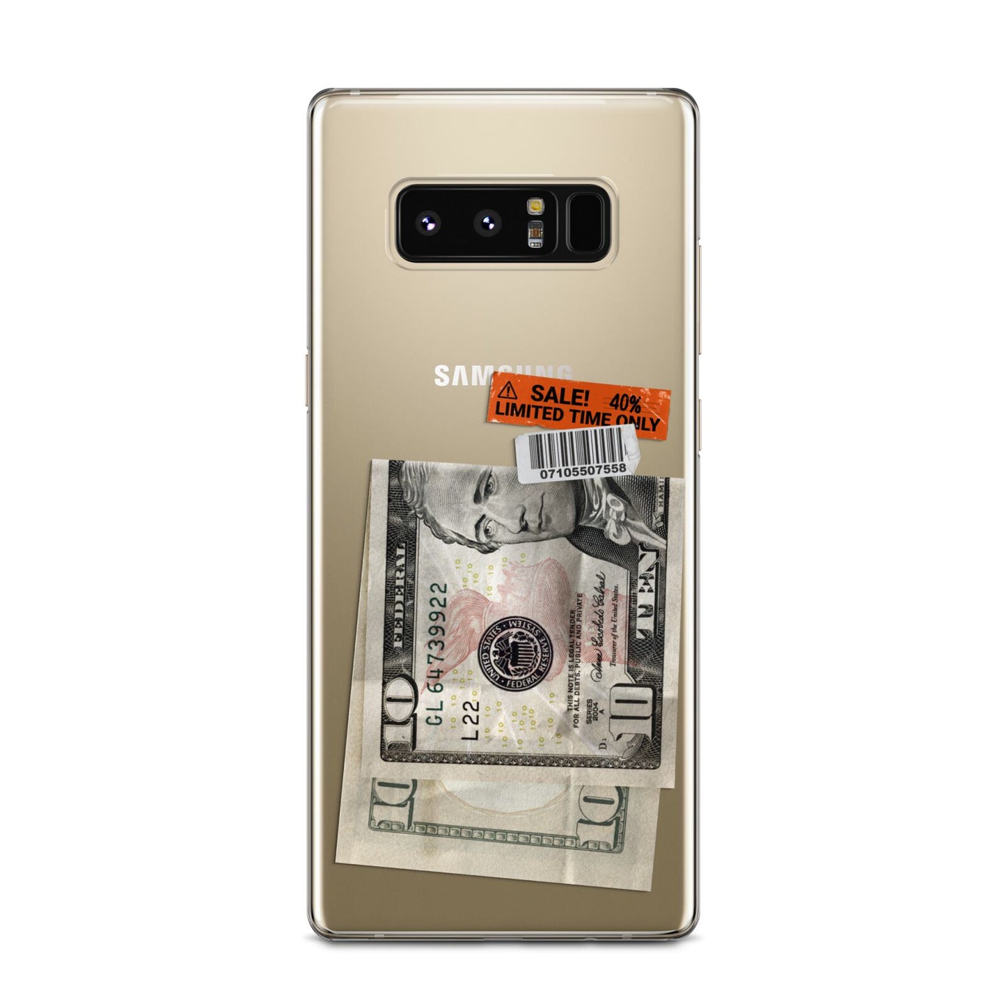 Money and Sale Sticker Samsung Galaxy Note 8 Case