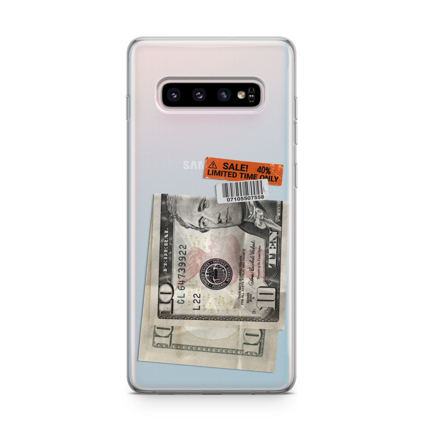 Money and Sale Sticker Samsung Galaxy S10 Plus Case