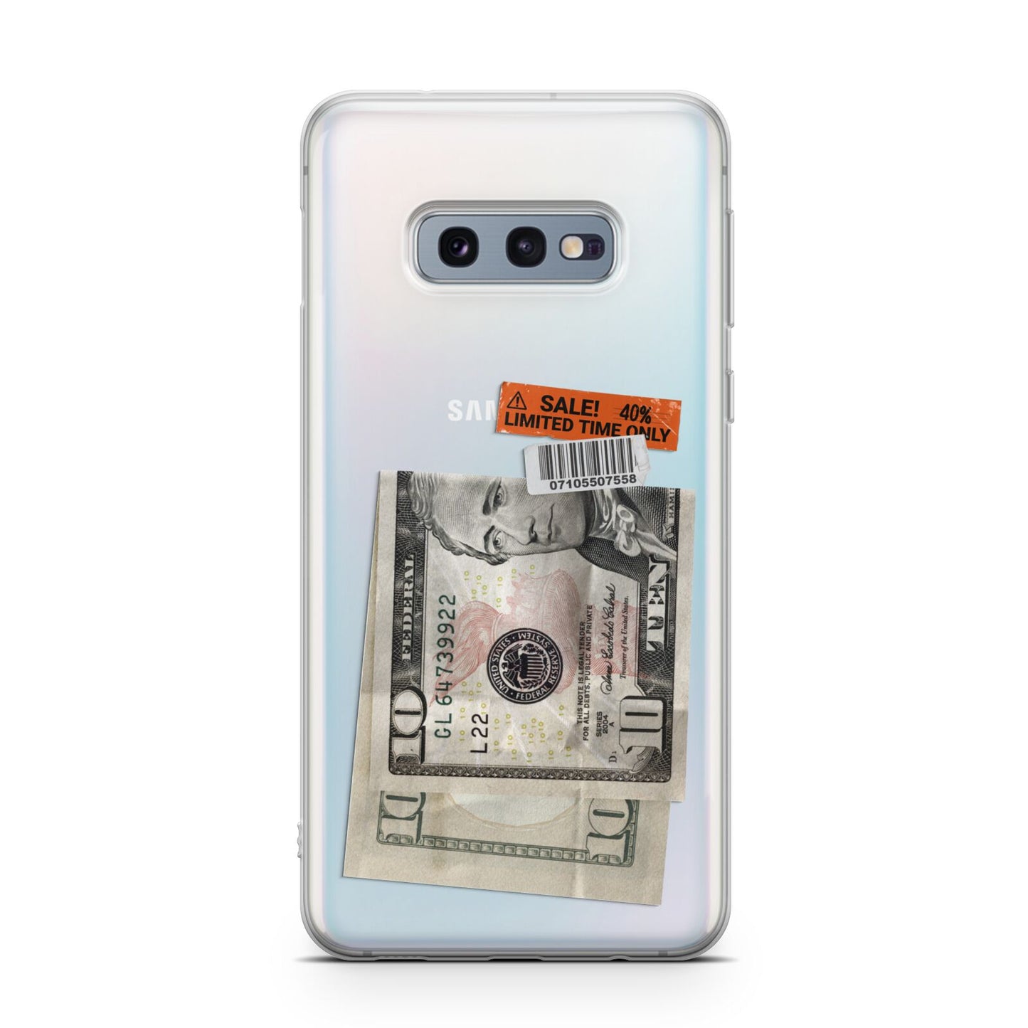 Money and Sale Sticker Samsung Galaxy S10E Case