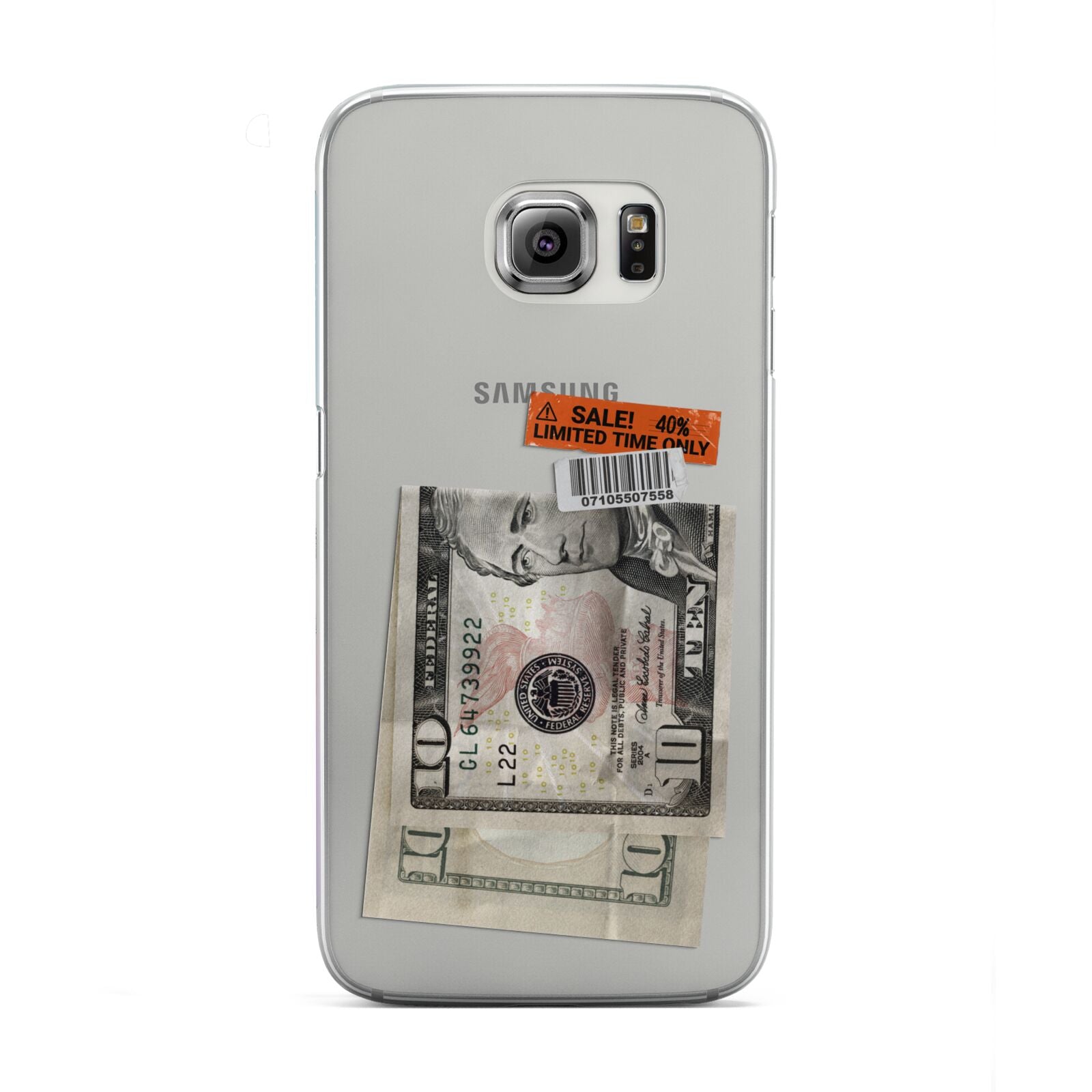 Money and Sale Sticker Samsung Galaxy S6 Edge Case