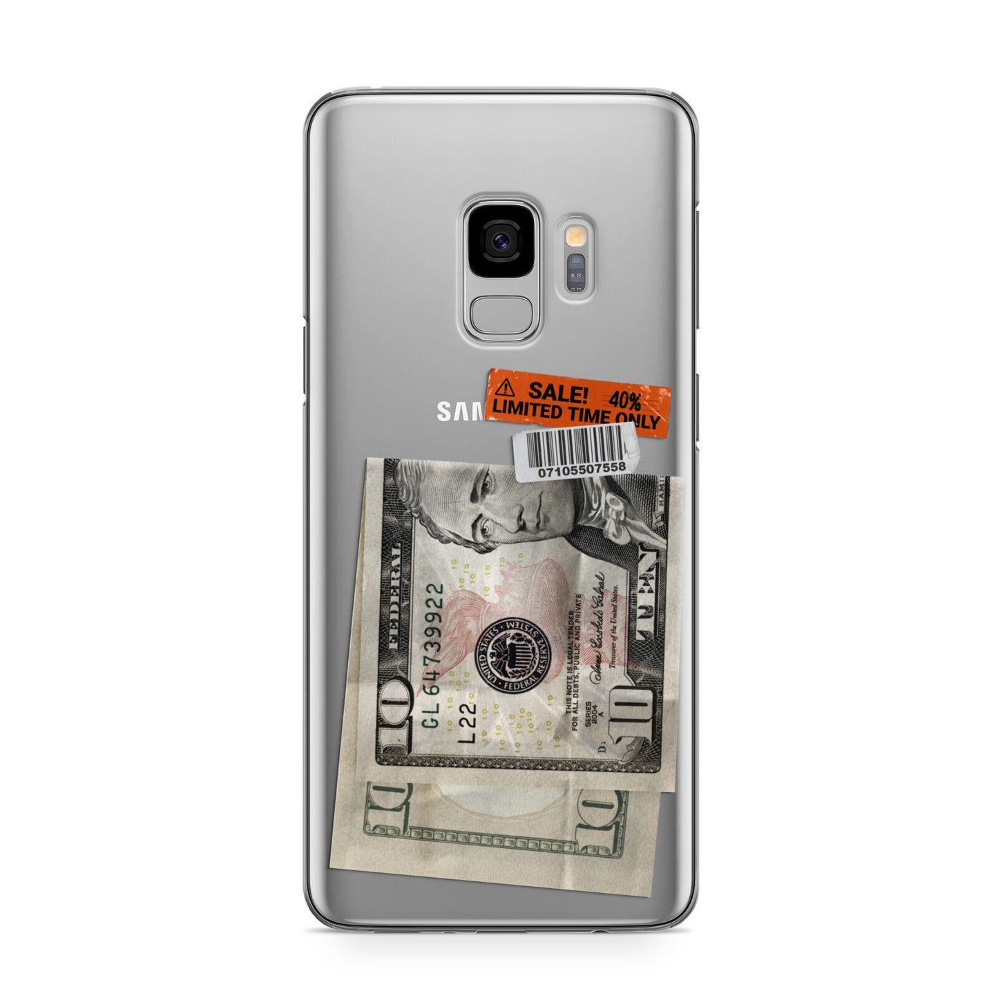 Money and Sale Sticker Samsung Galaxy S9 Case