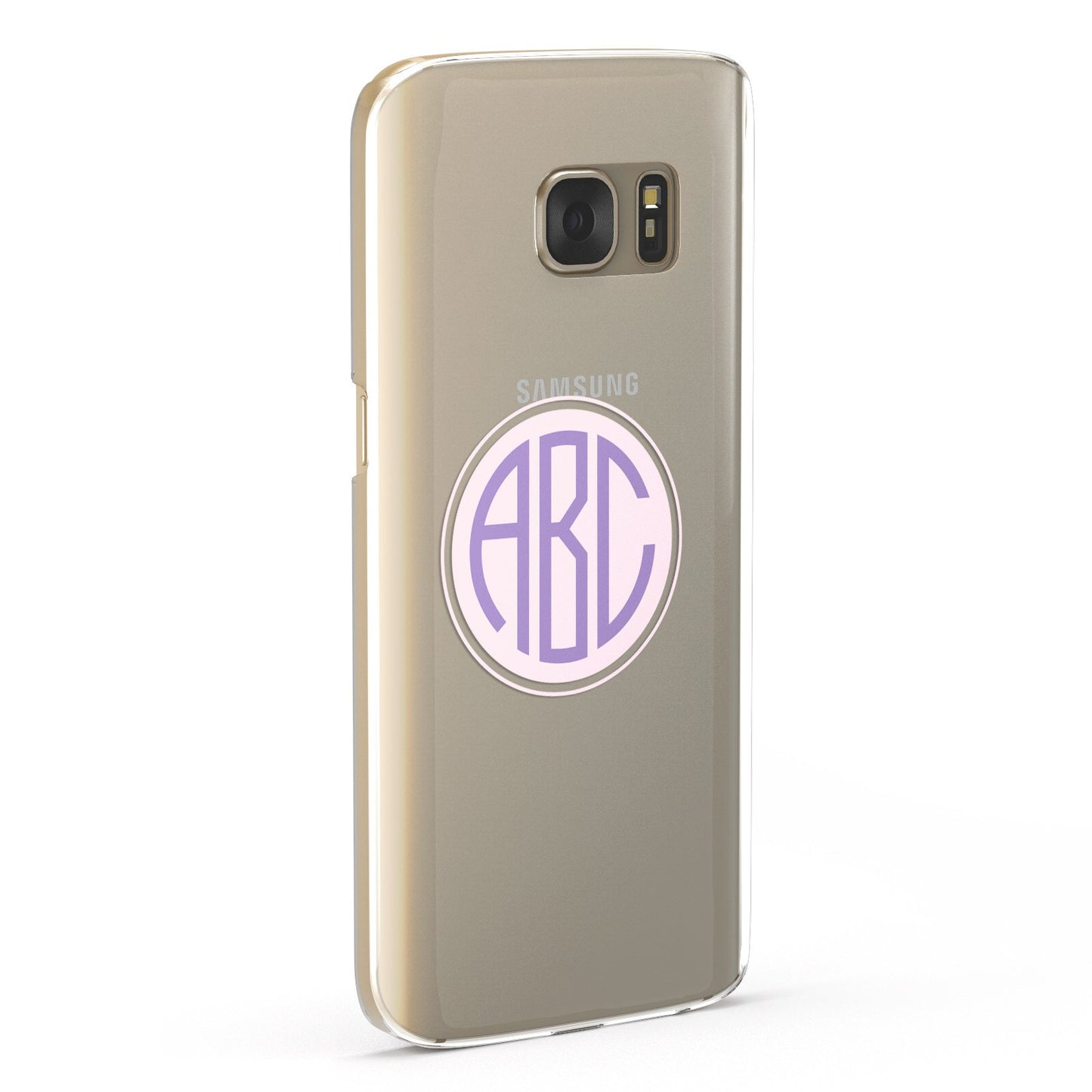 Personalised Monogram Initials Custom Clear Samsung Galaxy Case Fourty Five Degrees