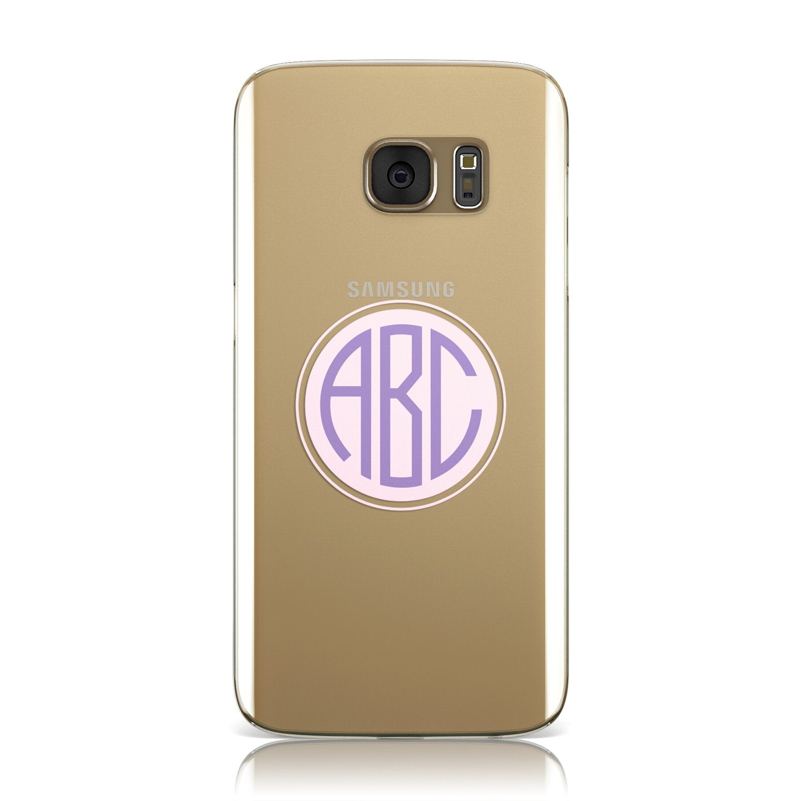 Personalised Monogram Initials Custom Clear Samsung Galaxy Case