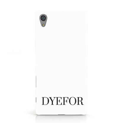 Name Personalised White Sony Xperia Case