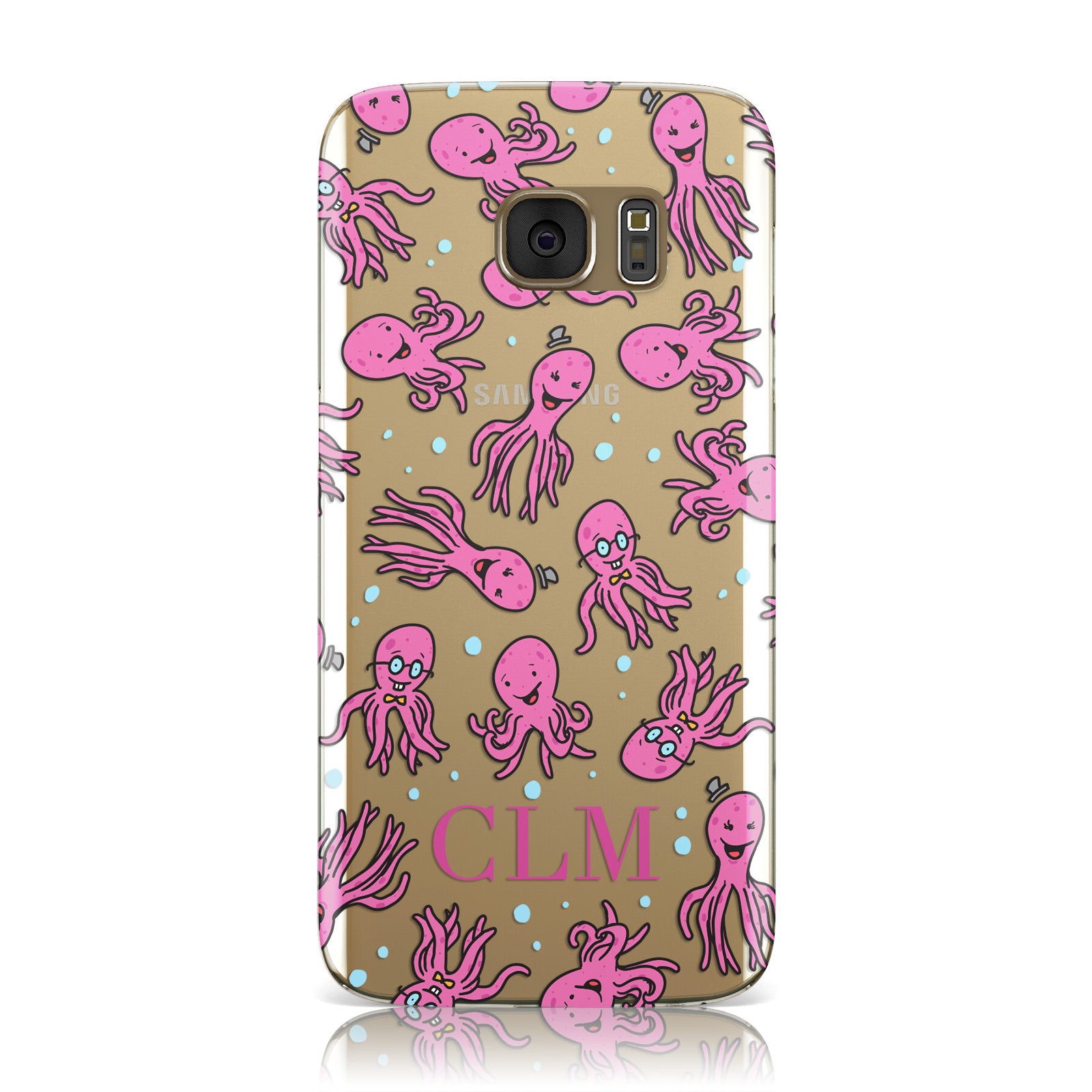 Personalised Octopus Initials Samsung Galaxy Case