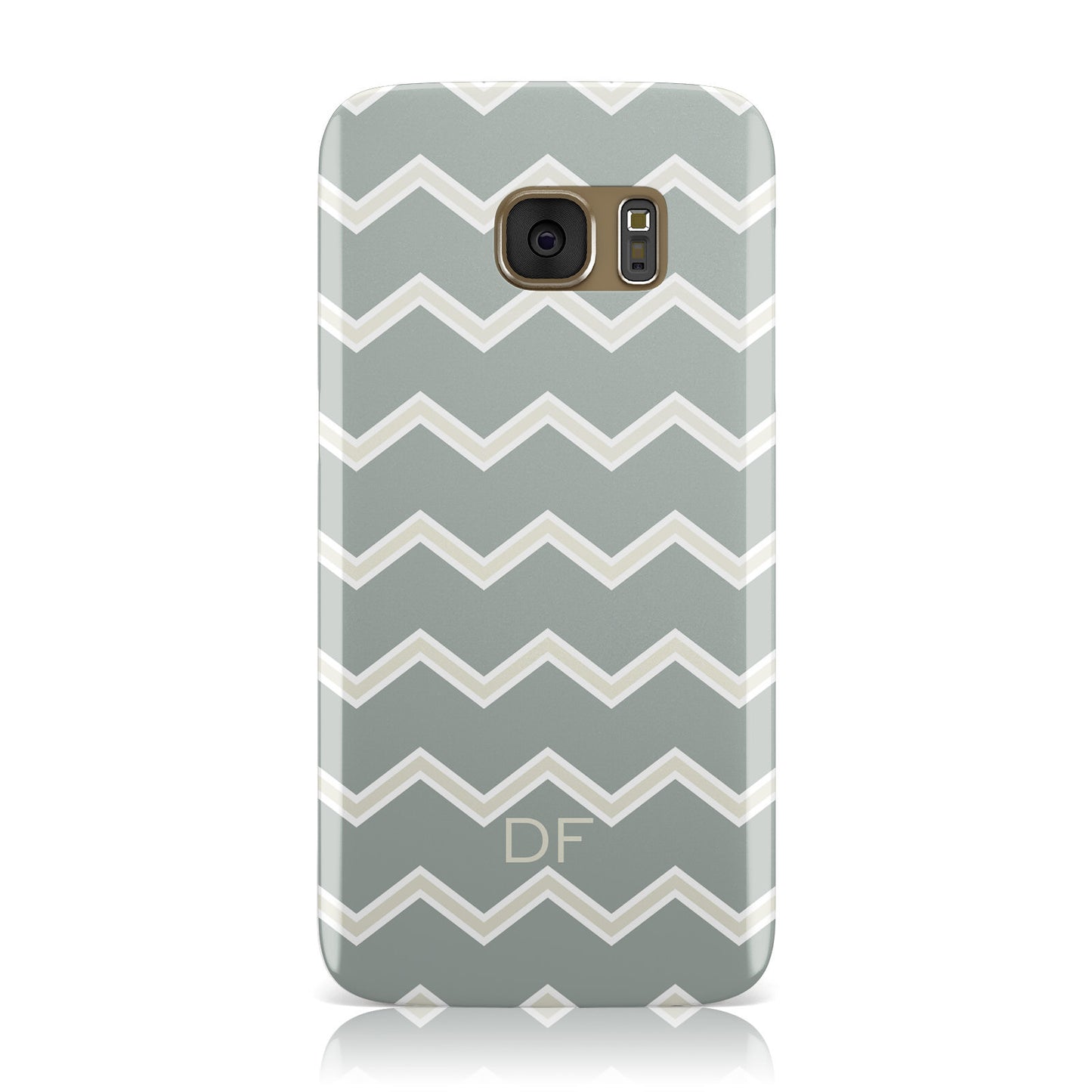 Personalised 2 Tone Chevron Samsung Galaxy Case