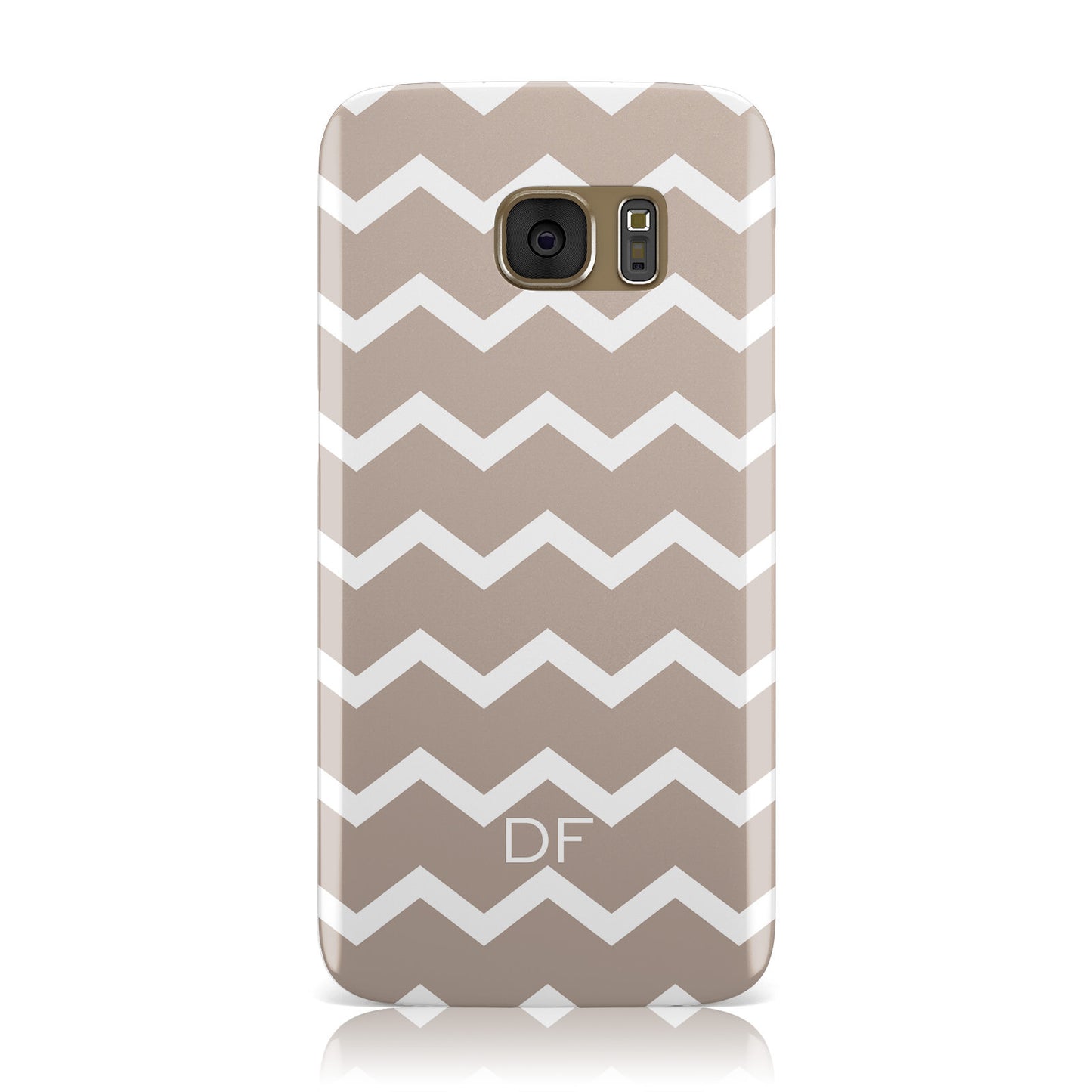 Personalised Chevron Beige Samsung Galaxy Case