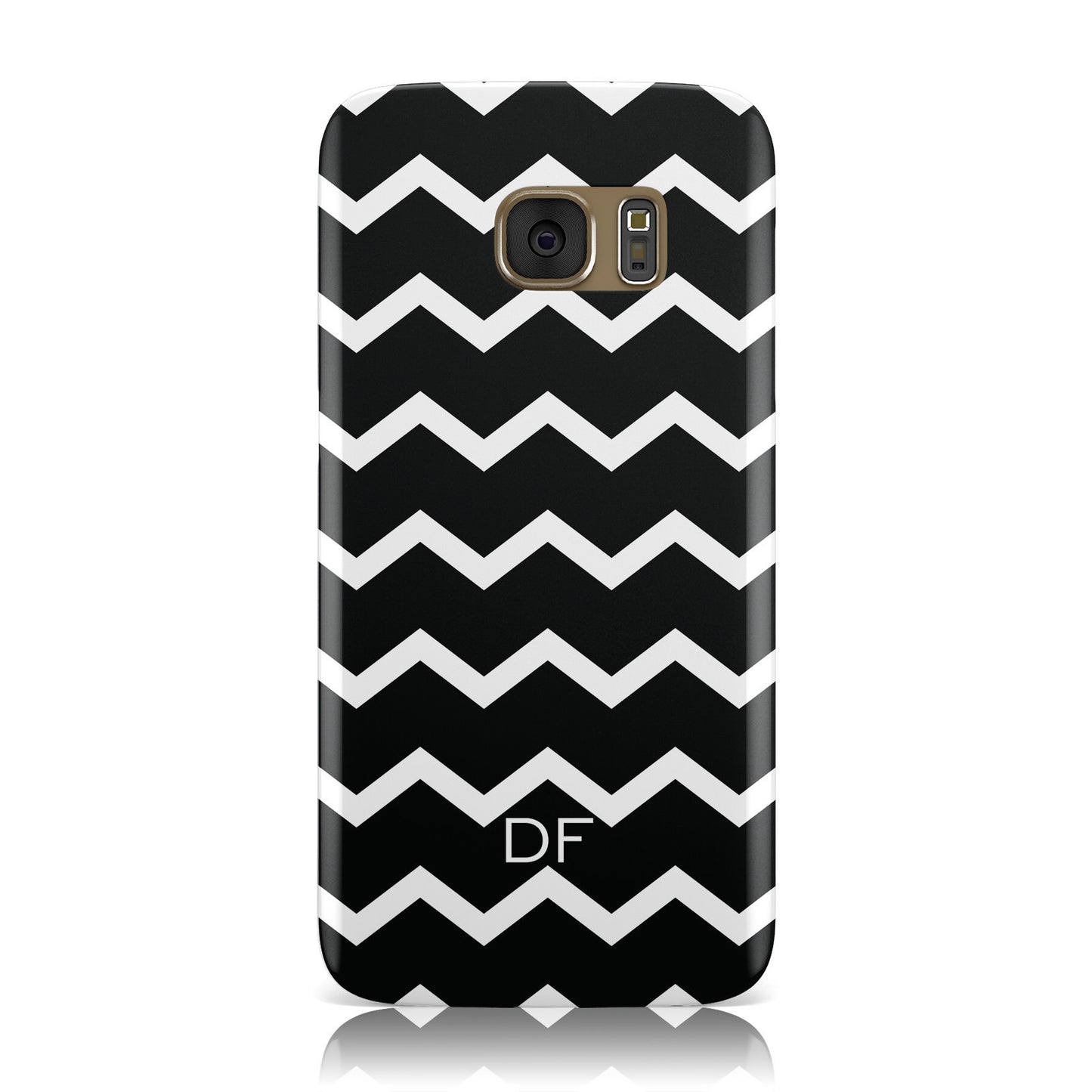 Personalised Chevron Black Samsung Galaxy Case